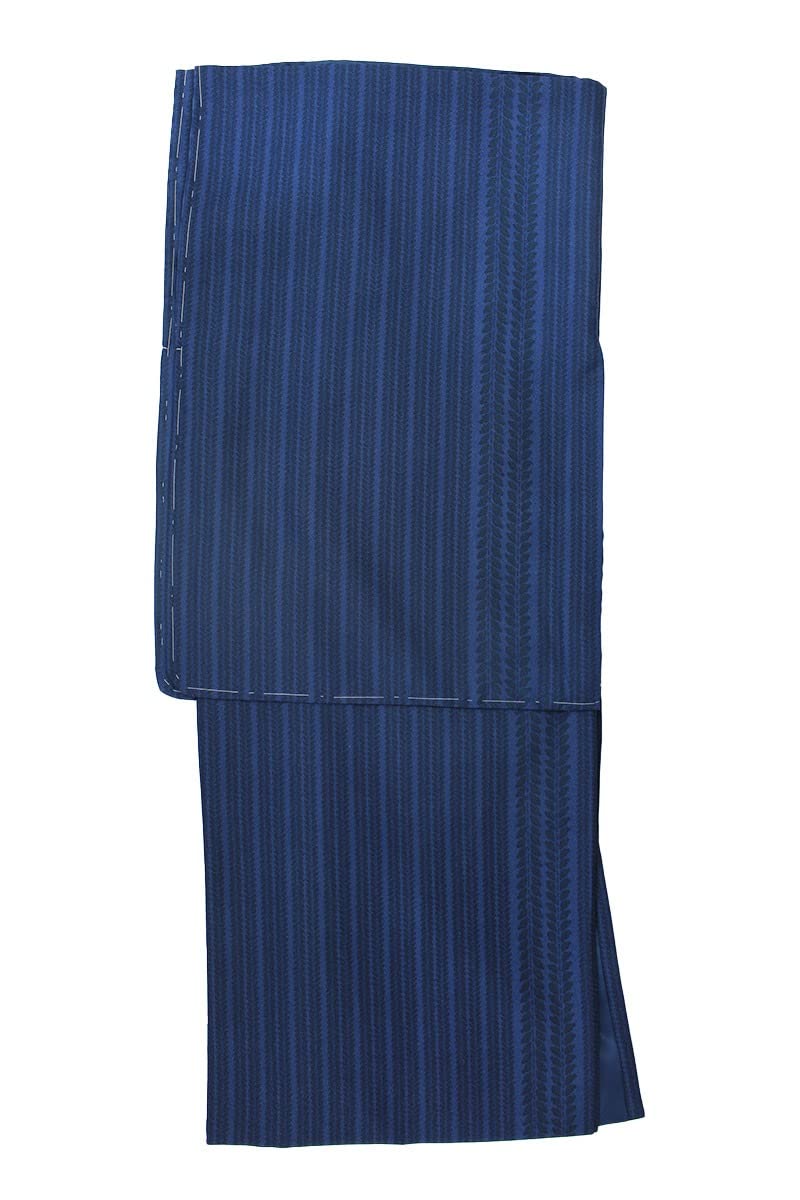 

Fine Washable Kimono Fuji L [Ookini] Kimono, pattern, Ladies Kimono, Ready-made, (Navy Stripe/Hachikake Navy)