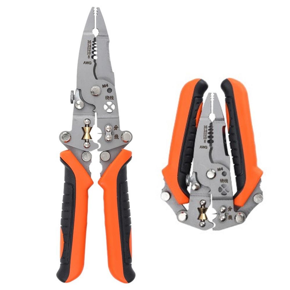 Alloy Steel Electrician Crimpe Pliers Foldable Wire Stripping Tool Comfortable Pincers Hand Tools