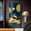 Nordic Leinwand Malerei Abstrakte Wohnzimmer Goldene Kunst Wand Bilder Drucken Schlafzimmer Esszimmer Home Decor Ungerahmt Poster Kunst