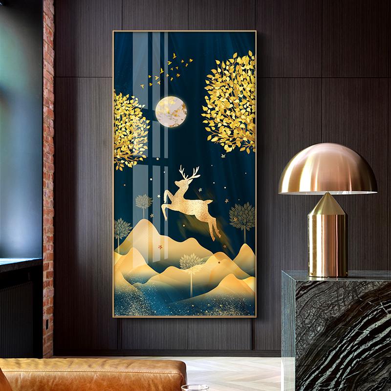 Nordic Leinwand Malerei Abstrakte Wohnzimmer Goldene Kunst Wand Bilder Drucken Schlafzimmer Esszimmer Home Decor Ungerahmt Poster Kunst