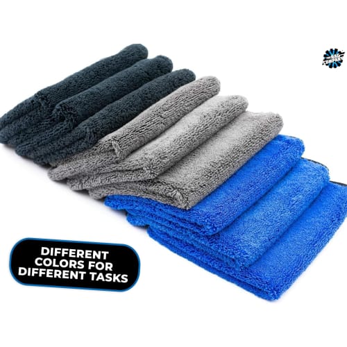The Rag Company Spectrum 420, 9-Count, Multi-Purpose Towels for Car Washing, Compound Removal, Wax, and Sealant