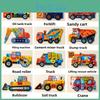 Wooden Construction Vehicle Puzzle For Kids Educational Toy Gift For Early Learning