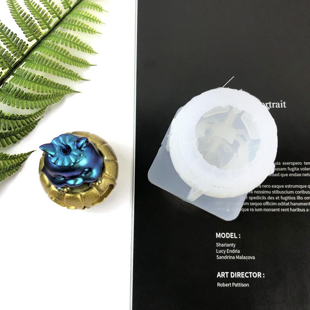 Halloween Cat Silicone Mold for Candle Making Plaster Soap Epoxy Resin Molds Gypsum Chocolate Decoration DIY Baking Mold