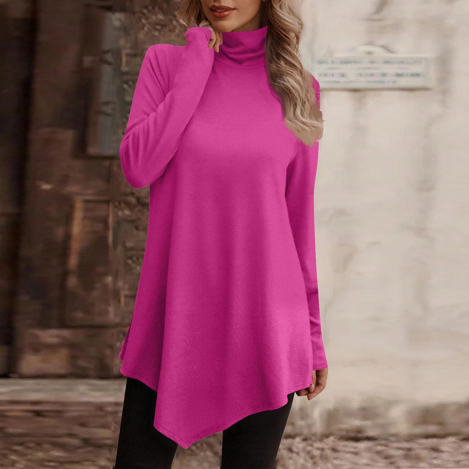 

Повседневная модная рубашка с цветочным принтом, топы с высоким воротом, пуловеры с длинными рукавами и нерегулярным подолом XL