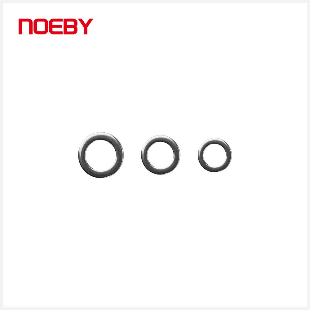 

NOEBY Stainless Steel Saltwater Fishing Lure With High Tensile Strength and Matching Split Ring 3#