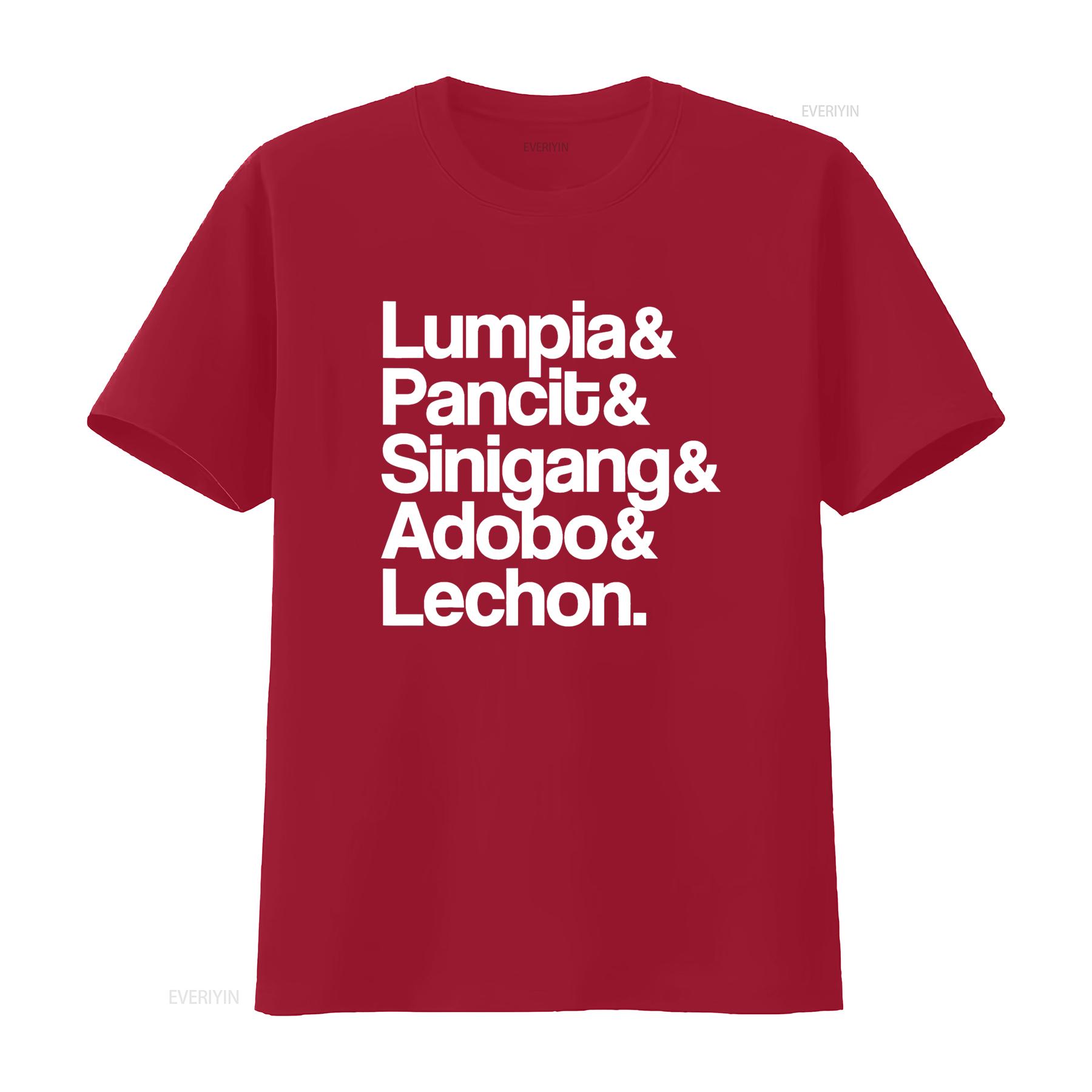 Filipino Food Lumpia Pancit Sinigang Adobo Lechon Sarap Gear T Shirt vintage Washed Stretched graphic Slightly streetwear Soft S