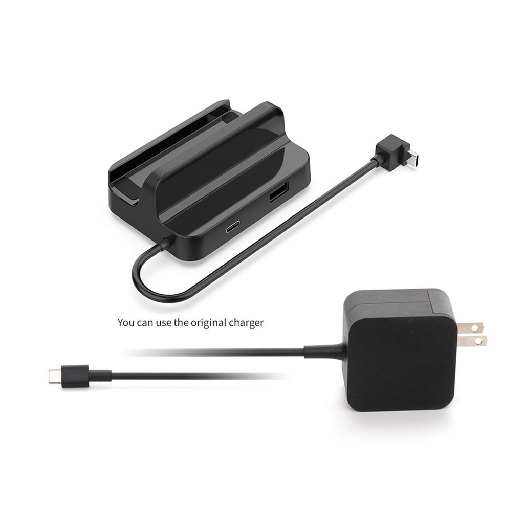 Konsolen-Ladestation Dockingstation Typ-C Ladehalter Ständer mit 3x USB2.0 Ausgangsschnittstelle Anwendbar für Steam Deck