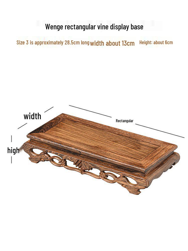 Massivholz-Displaybasis für Flügelhandwerk, Vase, Bonsai, Buddha-Statue oder Teekanne