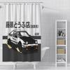 Tenda da doccia Impermeabile Tessuto Poliestere Pittura Colorata Tende da Bagno Iniziale D Casa Bagno Decorazione Tenda Con Gancio