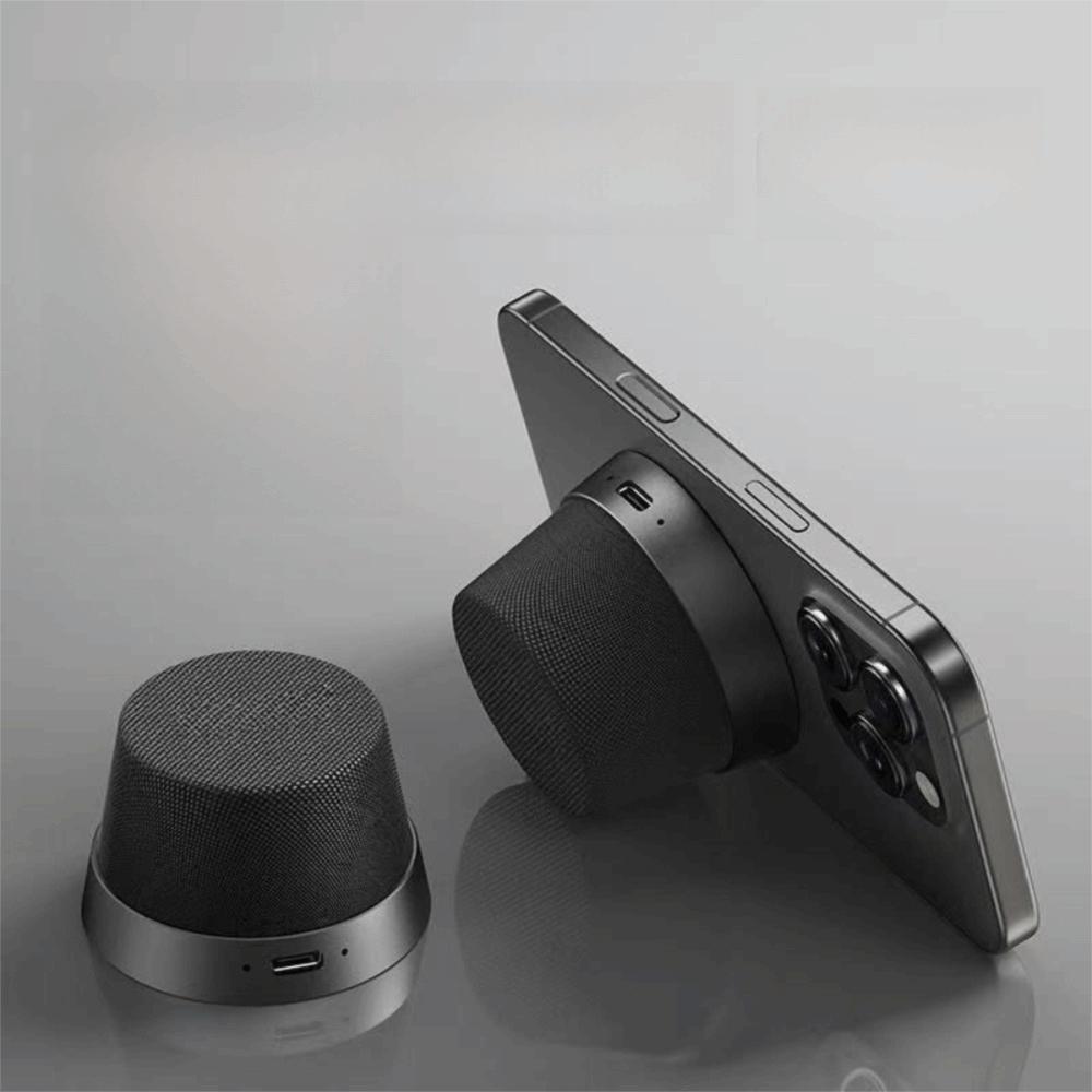 Portable Subwoofer Magnetic Bluetooth Speaker Mini Wireless Smart Bluetooth Speaker USB Waterproof Phone holder Travel