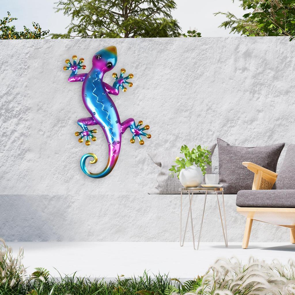 Vivid Wall Decor Gecko Large Hanging Plaque Ornaments Art with