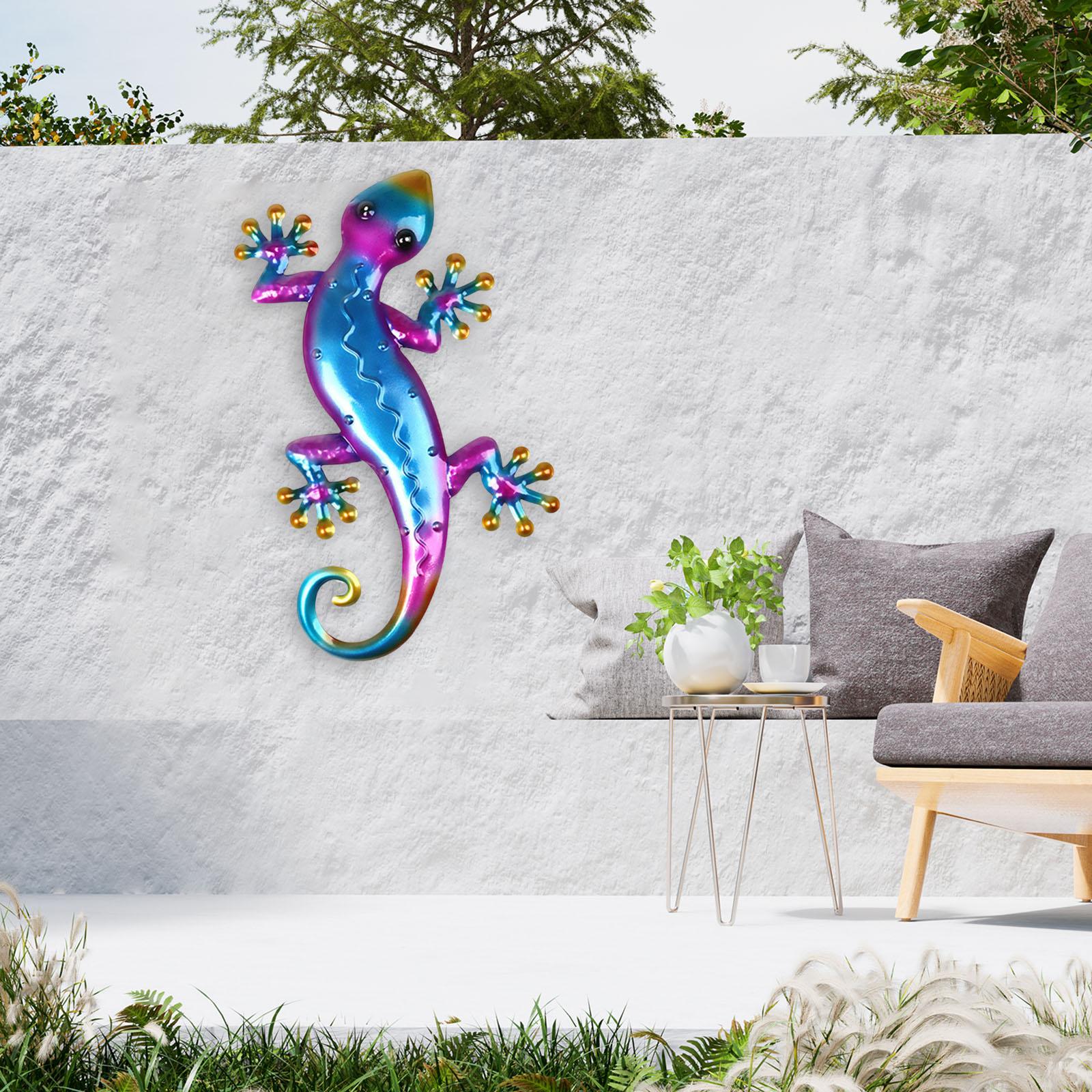 

Vivid Wall Decor Gecko Large Hanging Plaque Ornaments Art with синий