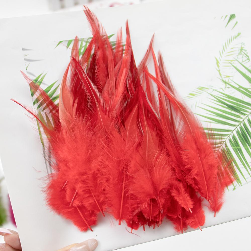 Natural Rooster Feathers 10-15Cm Pretty Chicken Feather For Crafts Jewelry Earring Making Accessory Party Decoration
