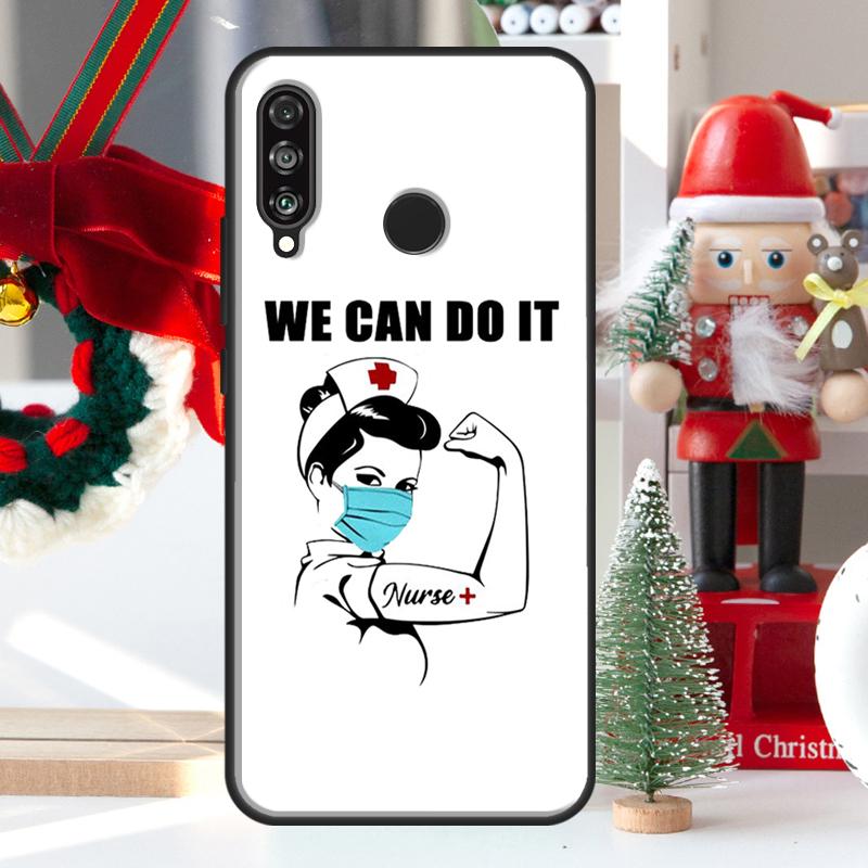 Cartoon Medicine Doctor Nurse For Huawei Nova 9 10 SE 11 Pro Y60 Y70 Y90 Y61 Y91 Y72 Y73 12i 11i 8i P20 P30 P40 Lite Case