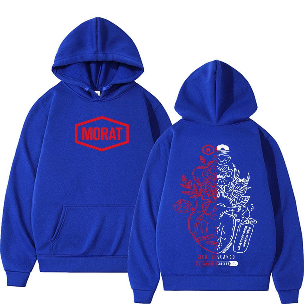 Rock Band Morat Album Graphic Printed Hoodies Unisex Hip Hop Vintage Trending Pullover Long Sleeve Comfort Hooded Sweatshirts