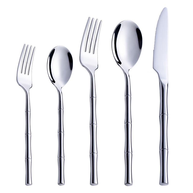 Abay 304 Stainless Steel Golden Dinner Fork (Set of 3)