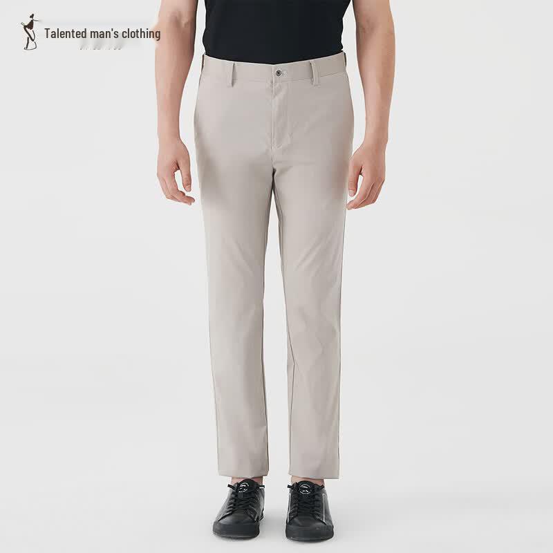 TRIES Men s Summer Lyocell Blend Straight-Leg Commuter Pants XL
