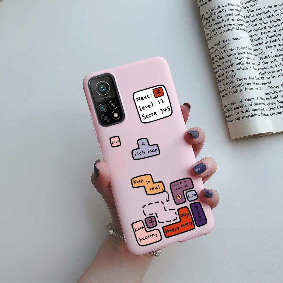 For Xiaomi Mi 10T Pro Case Cute Funda Silicone Matte TPU Soft Back protective Cover For xiaomi mi 10t 10tpro mi10T 10 t pro Case