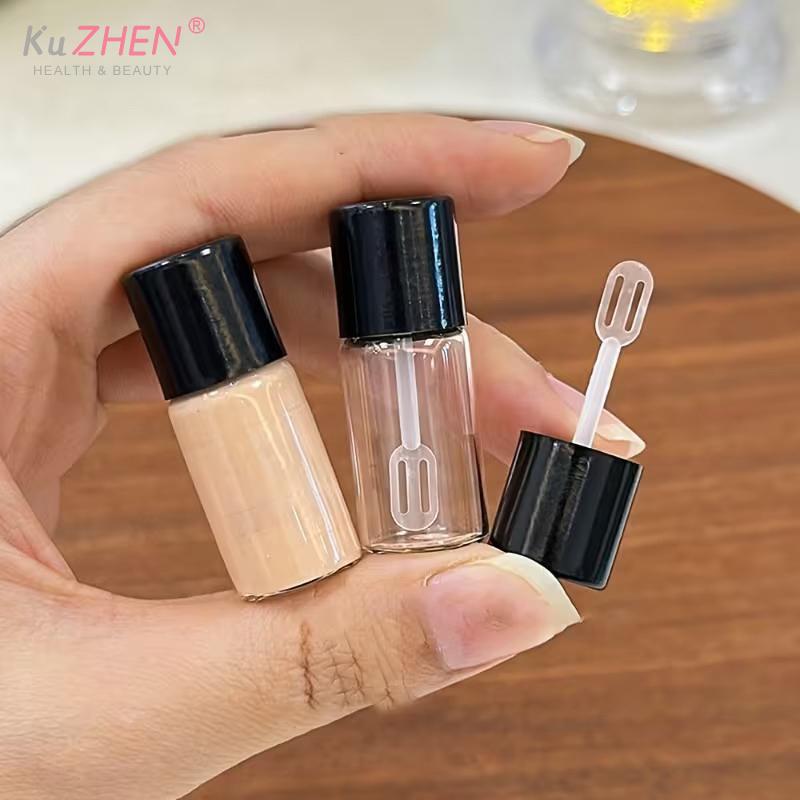 5/10PCS Mini Refillable Bottles Liquid Foundation 4ml Subpackage Travel Empty Bottle Mini Digging Spoon Glass Cosmetics Tools