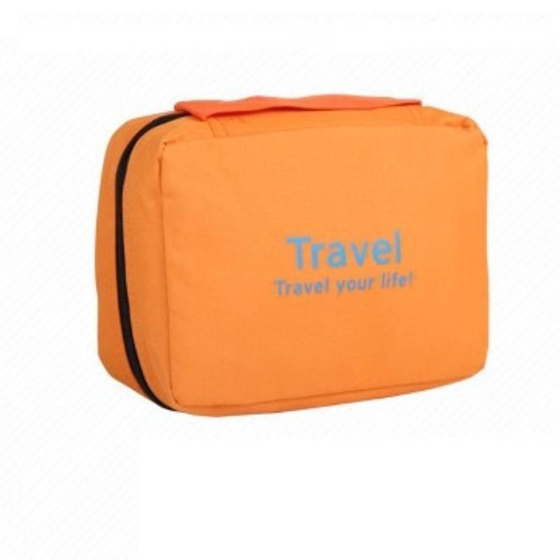 Large Capacity Travel Toiletry Bag With Hook For Makeup Storage Modern Simple Style