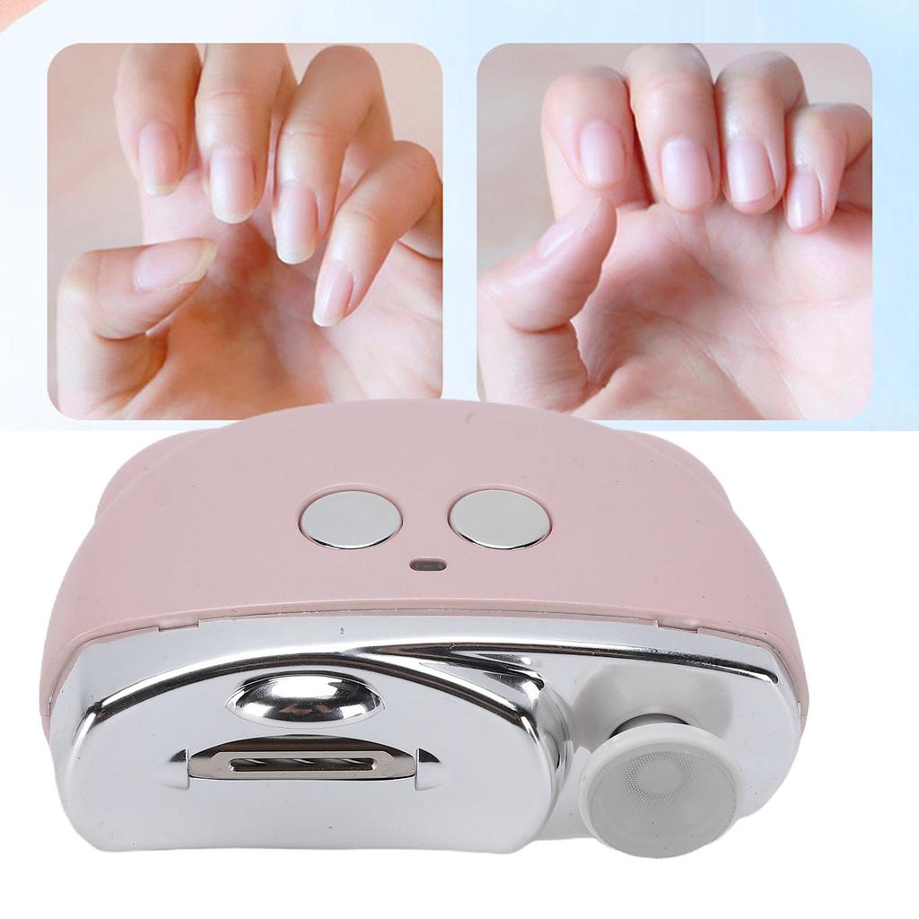 Electric Nail Clipper Rechargeable Quiet Anti Pinch Portable Automatic Nail Trimmer with Polishing for Home