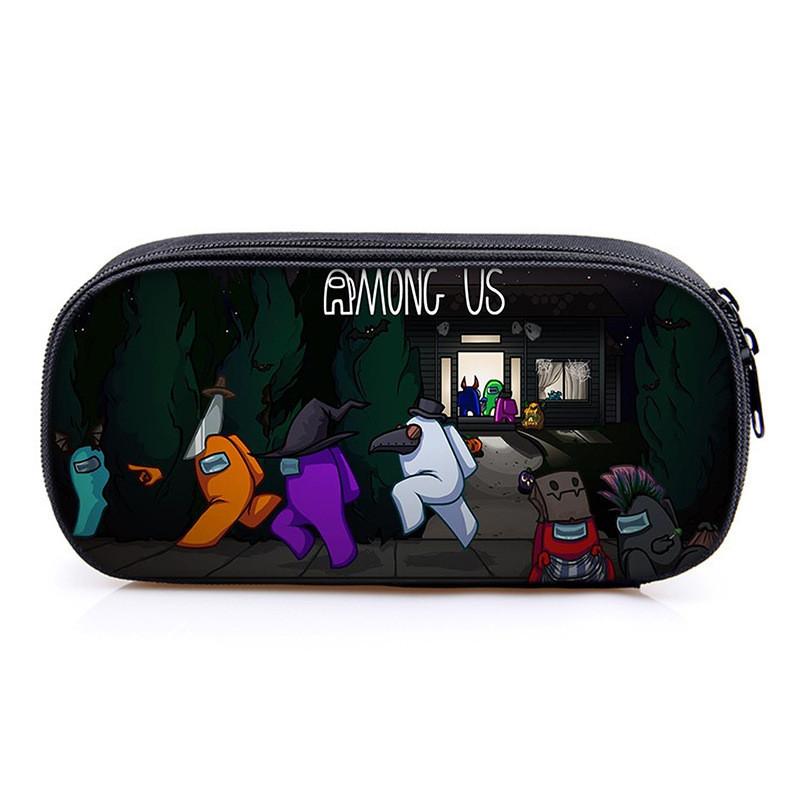 Among Us Game Characters Print Single Layer Stationery Storage Bag For Students