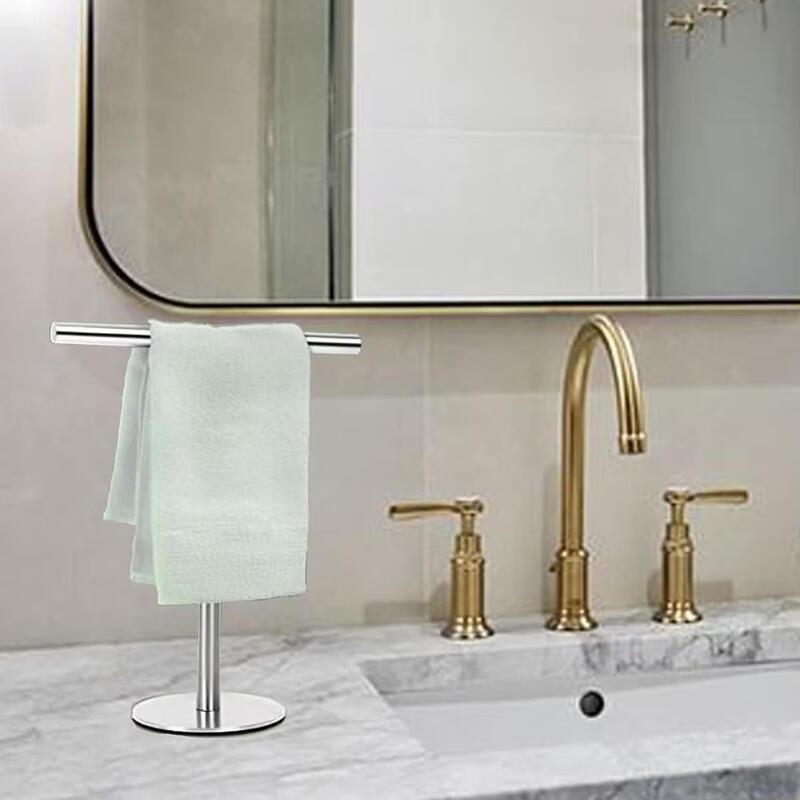 MDNG Brushed Gold Countertop Towel Rack