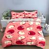 Apple Pattern Decorative Set Bedding Set With 1 Duvet Cover 2 Pillowcases Single Double King Queen, Gift