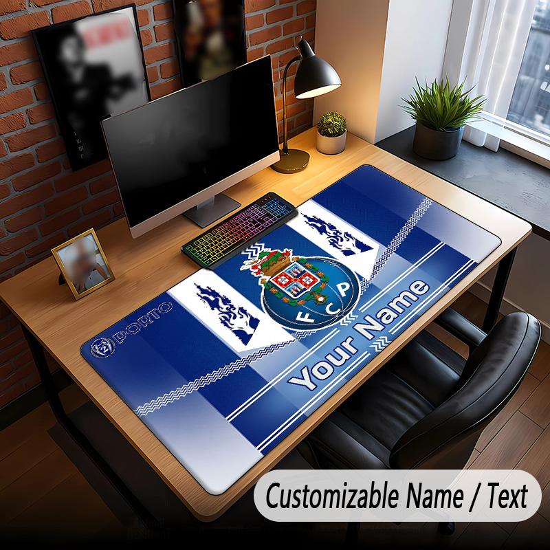 Large Mouse Pad FC Porto Print Custom Name Text Desk Mat for Office Gaming
