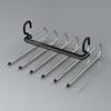 1pc Multi-layer Pants Hanger, Stainless Steel Rack, Save Space Storage and Organization for Wardrobe, Closet, Bedroom, Suitable for Pants,  Scarves
