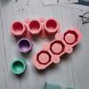 Silicone Potting Mould DIY Flower Pot Gypsum Mold Storage Box Making Plaster Mold Home Decoration Square Heart Round Ice Cup