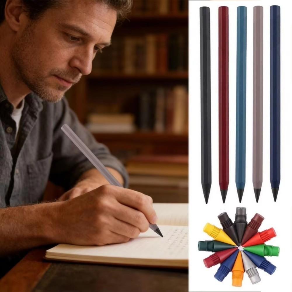 Reusable Eternal No Ink Pen Smooth Friction No Ink Pencil Forever Pencil  Writing Instrument