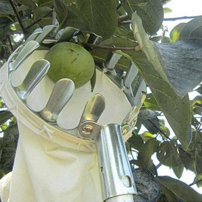 Garden Fruit Picker Metal Head Cloth Bag Apple Pear Peach Picking Catcher Tool