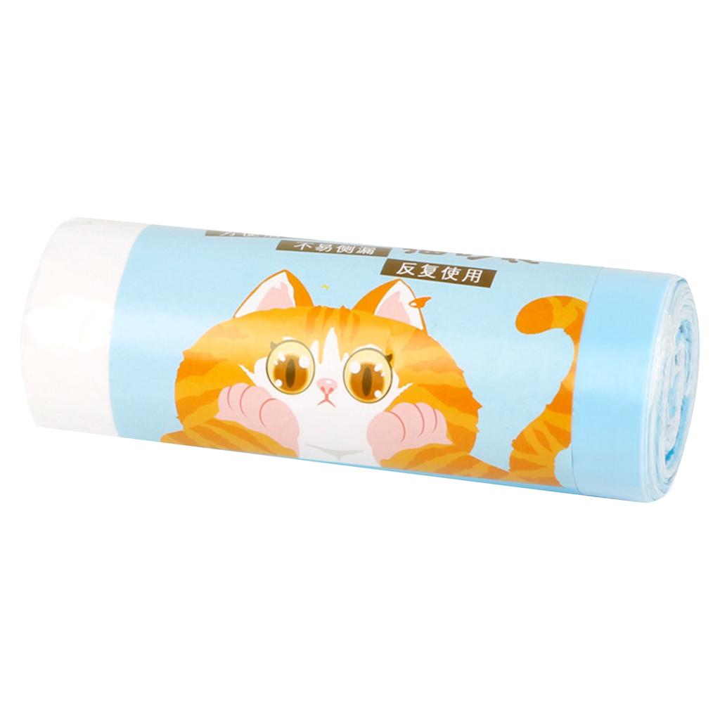Cats Pan Liners Disposable Litter Box Liners Durable Thickened Kitty Drawstring Litter Bags Leak-Proof Waste Bags