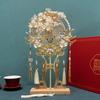 Dekorativer Fächer im chinesischen Stil für Brautgruppen Fächergeschenk für die beste Freundin Hochzeit und Materialpaket für fertigen Fächer Chinesischer Fächer