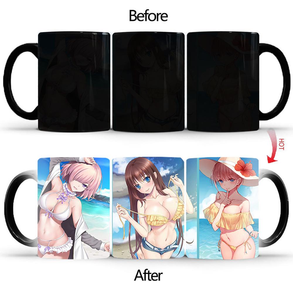

Кружка Kawaii Кружка для кофе в стиле аниме BSKT-135 Цветная чашка для чая Бикини Красота Чашки и кружки Сублимационные стаканы Персонализированные подарки 301-400ml