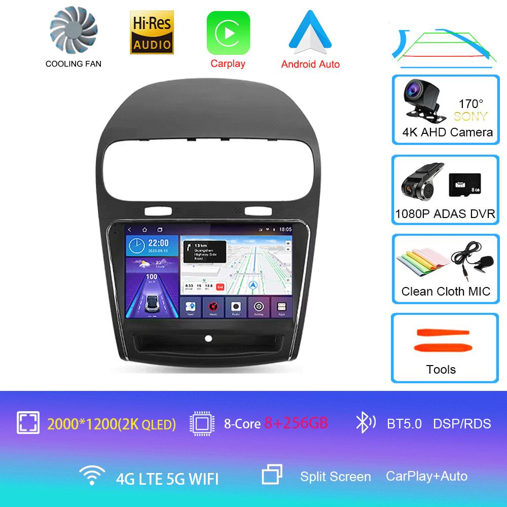 Android 14 For Dodge Journey JC 2011 - 2020 Car Radio GPS Carplay Multimedia Stereo Auto DSP BT 2din Head Unit Player Navigation
