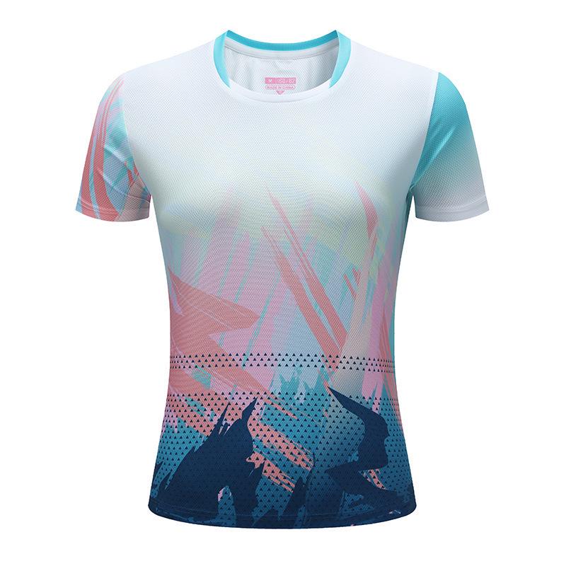 Unisex Quick-Dry, Breathable Short-Sleeved Badminton and Tennis Sports Apparel XXXL