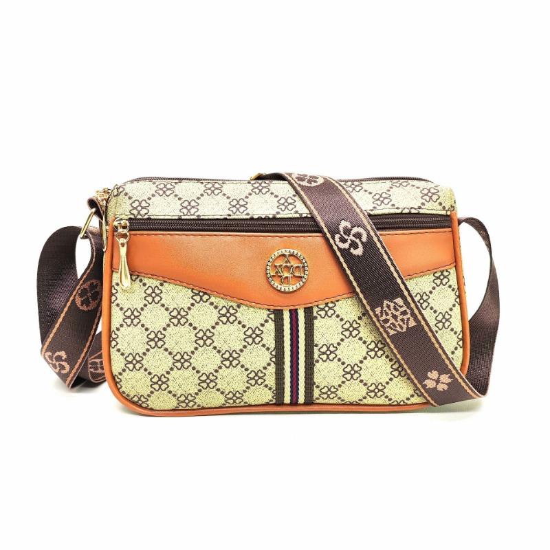 Premium Textured Small Bag Summer New Mother Bag Wide Shoulder Strap Old Flower Shoulder Messenger Bag