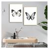 Malerei Schwarz Weiß Schmetterling Nordic Poster Leinwand Kunst Tier Wand Bilder Für Wohnzimmer COLORFULBOY Wand Kunstdruck Leinwand