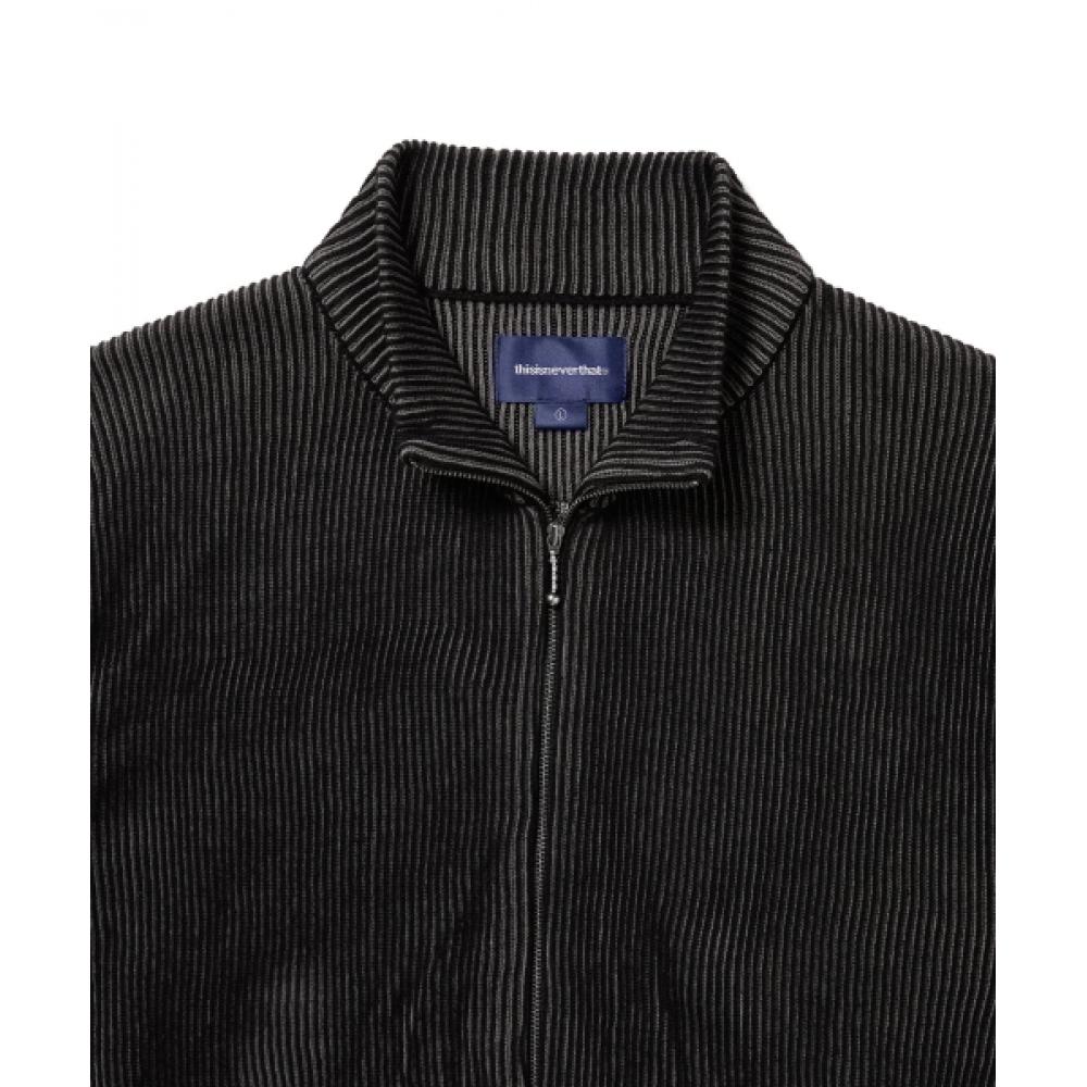 Thisisneverthat Full Zip Cardigan Black