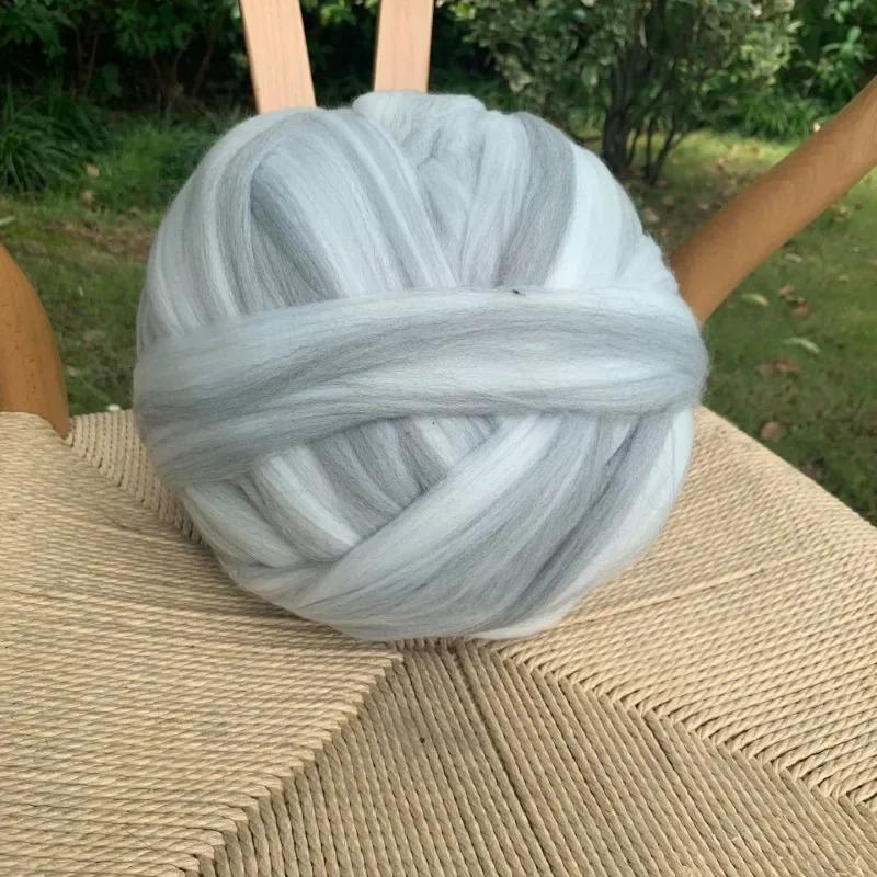 1000g Ball Super Chunky Wollgarn Bulky Garnstrang Hand-/Armstrick Decke Garn Heimwand Dekoration