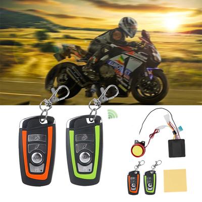 Zwei-Wege-Fernbedienungsschlüssel Anti-Diebstahl-Motorrad-Diebstahl-Alarm Universal mit Motorstart-Sicherheitsalarmsystem 12V