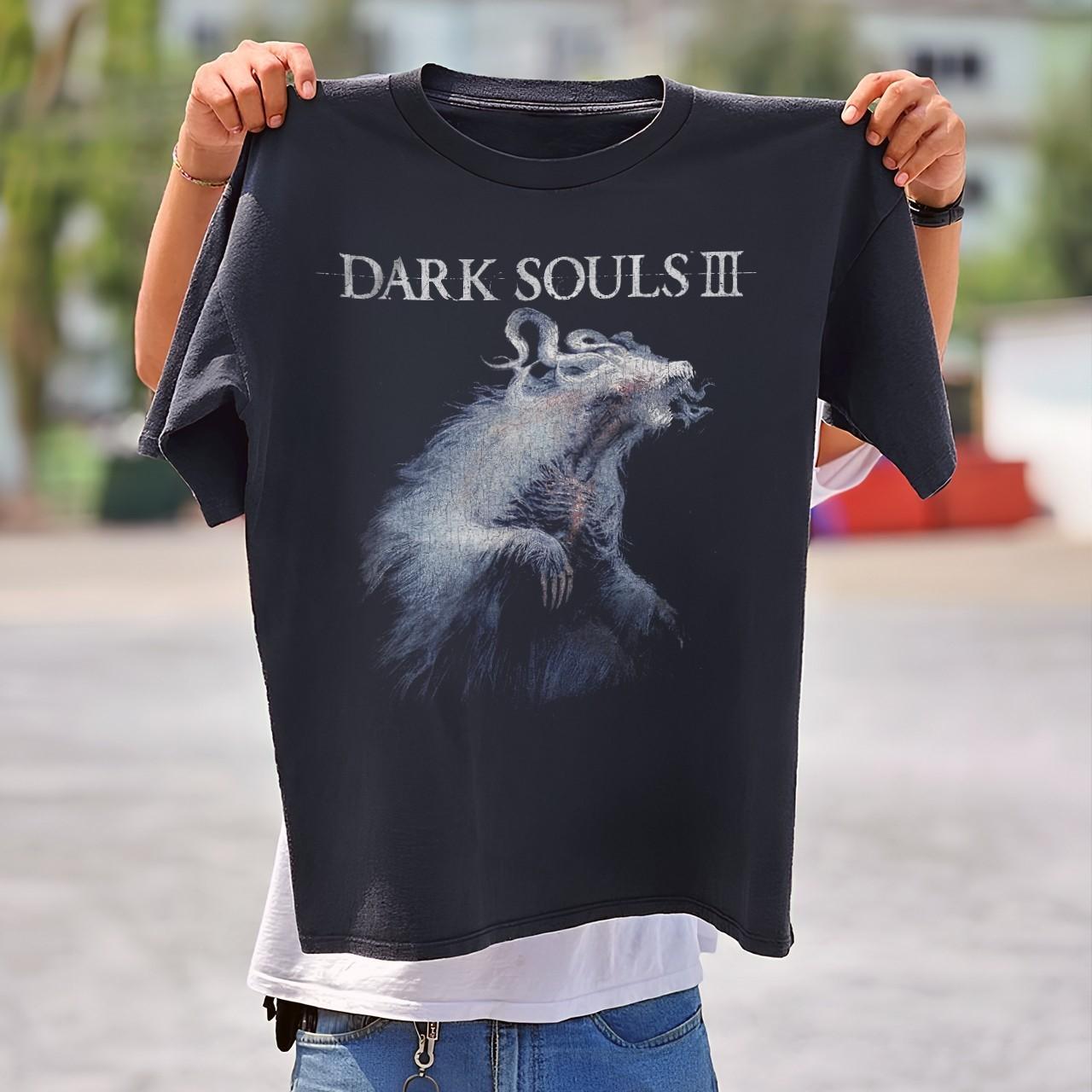 Dark Souls Iii Elter Ghru Rare T-Shirt Black S 4XL