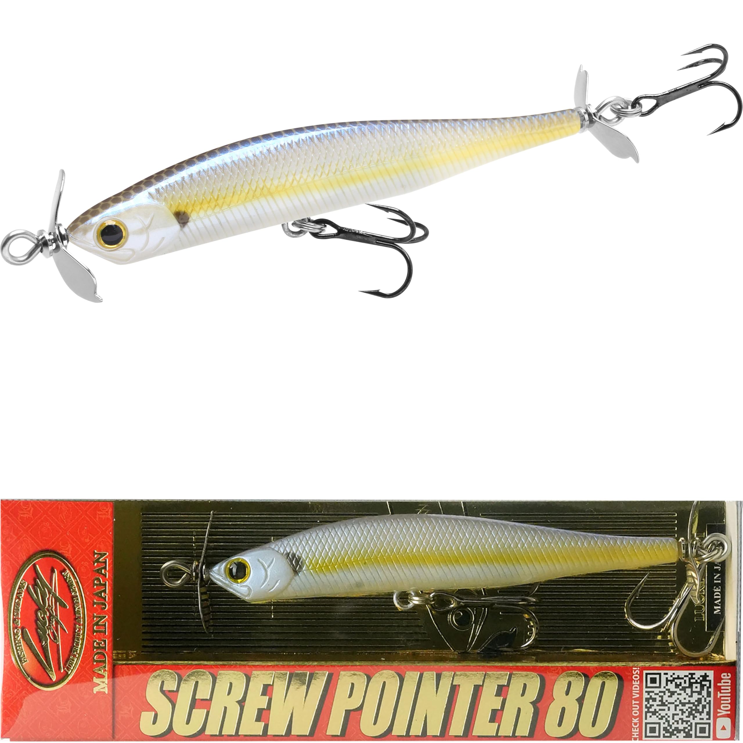 Lucky Craft USA (LUCKY CRAFT) Screw Pointer 80 (250 Chartreuse 80