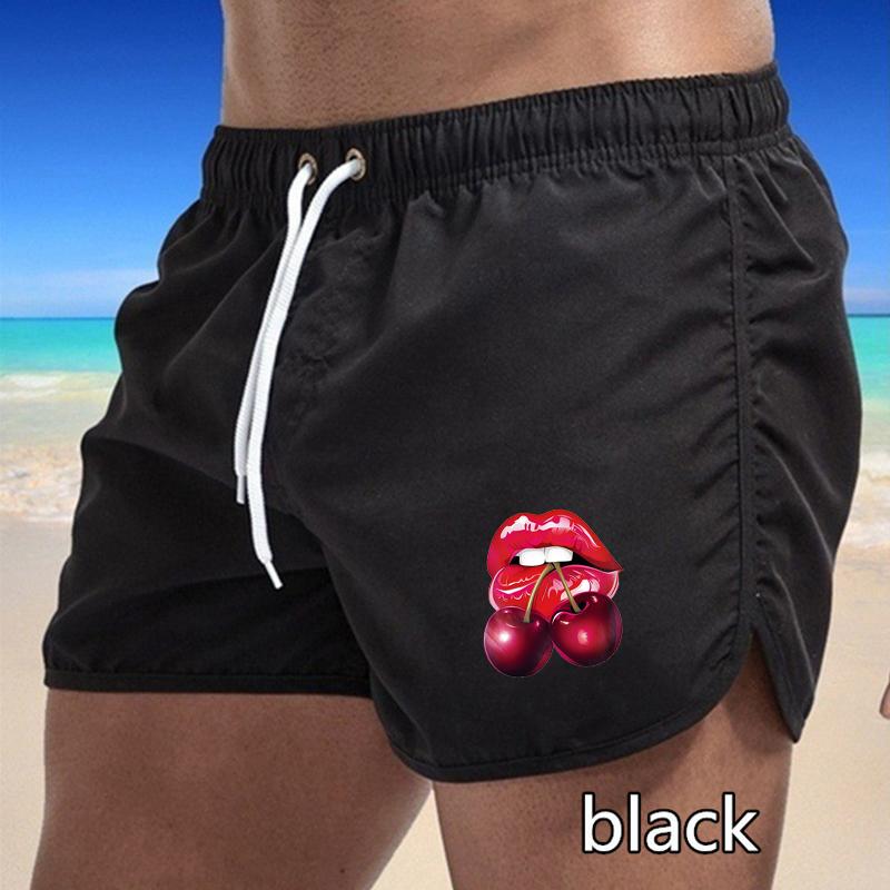 BBK-65 Summer New Men's Quick-Drying Swim Trunks Sports Pants Swimwear Beach Shorts Jogging Shorts Sports Creative Basketball Print