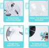Zwiebel Manual Vegetable Chopper, 520ml Onion Chopper with 6 Blades & 1 Mixer, Multi-Functional Food Chopper, Garlic Onion Manual Dicer