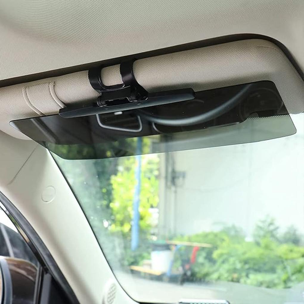 Clip Car Sun Visor For Non-Sliding And Transparent View Anti-glare Car Visor Extensions Smooth Line