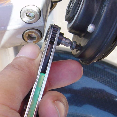 ANEX Ratchet Driver, Offset Type, Straight, 9-Piece Bit Set, No. 425-9B