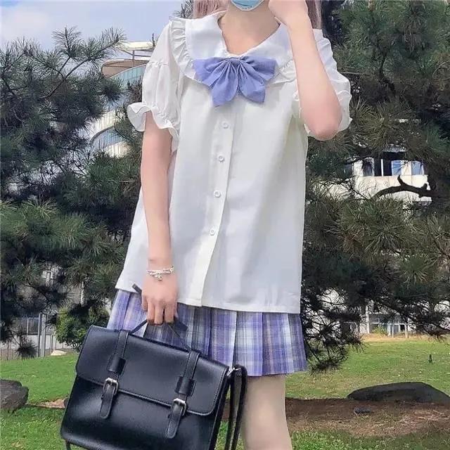 Sweet Japanese Long-sleeved Shirt Female Students Jk Uniform White Shirt Autumn New